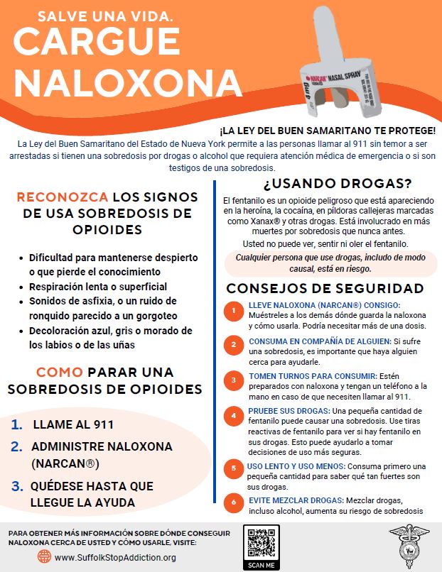 Carry Naloxone Flyer A Spanish